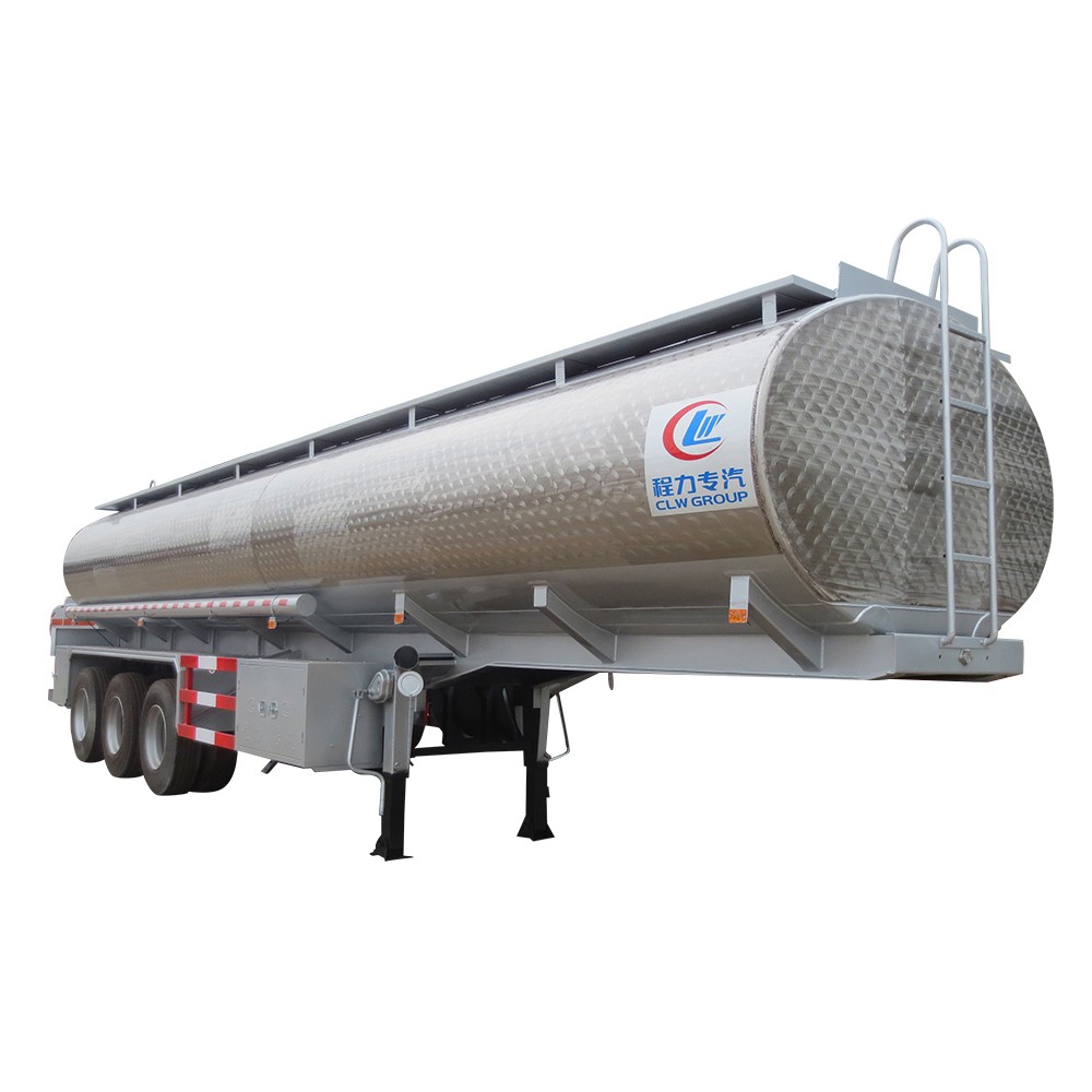55 Cbm Aluminium Alloy Oil Tanker نصف مقطورة